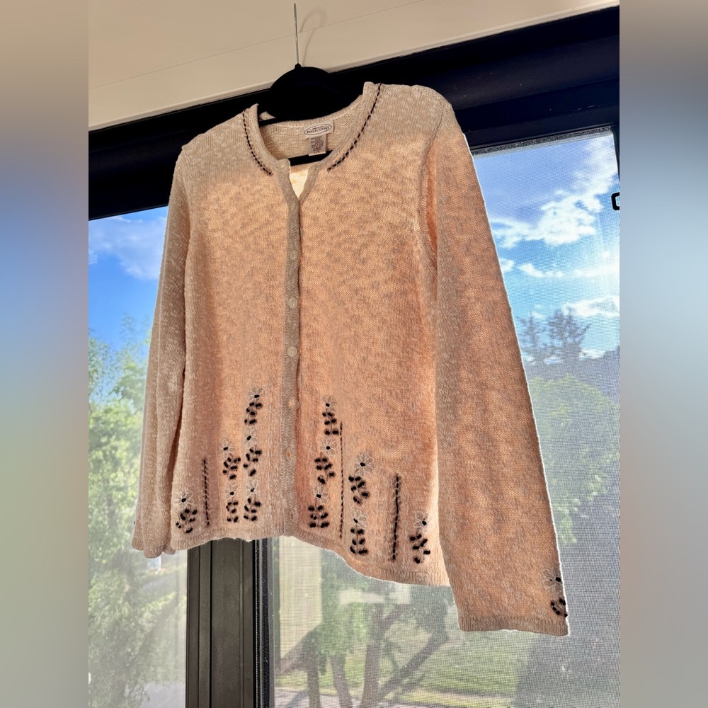 Northern Reflections Retro 90s Folk Grannycore Cottage Country Cardigan size L